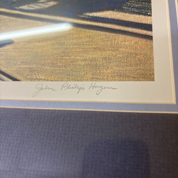 John Philip Hagen Newport Afternoon Signed Nautical Lithograph Framed 1990 - Picture 2 of 10